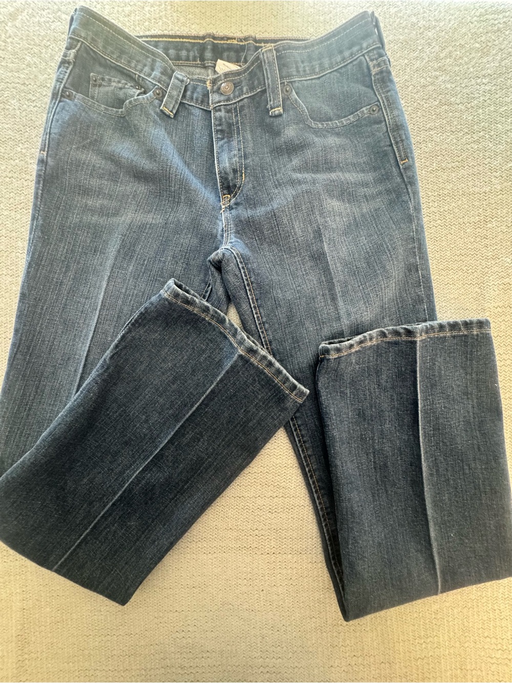 Gap Women's Straight-Leg Jeans in Dark Blue